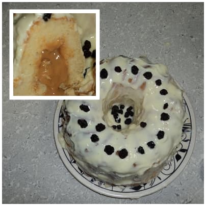 Bolo Cavado de Doce de Leite