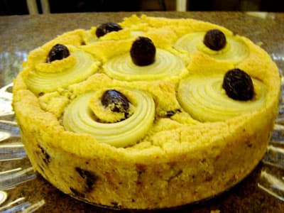 Torta de sardinha sofisticada