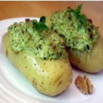 Batata Assada com Pesto
