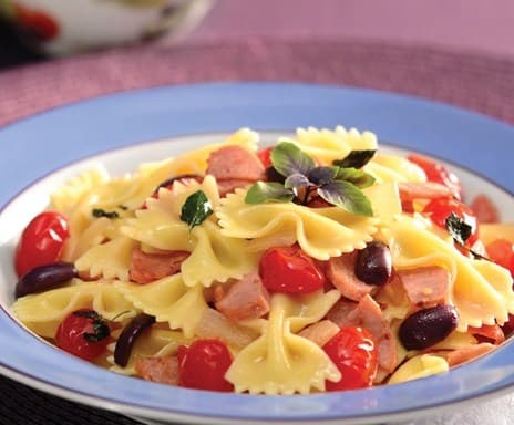 Gravatinha com molho de calabresa