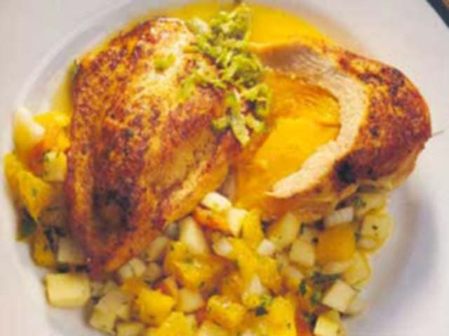 Frango com Manga e Coco