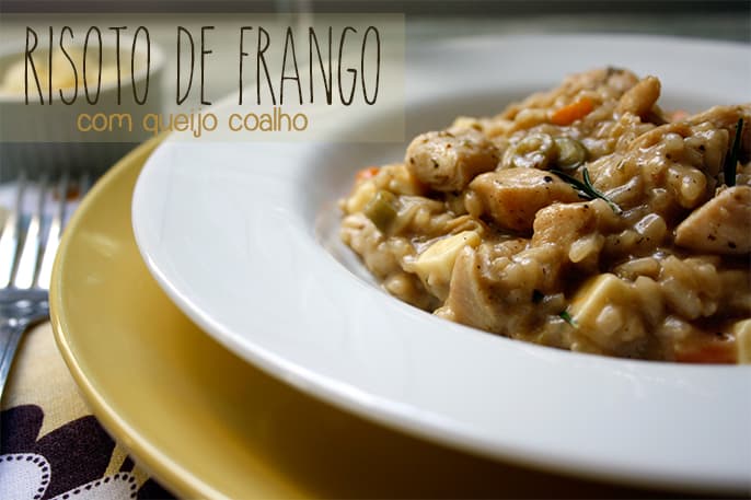 Risoto de Frango com Queijo Coalho