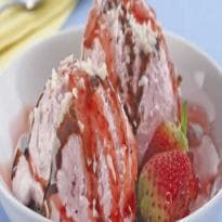 Sorvete de Morango Caseiro