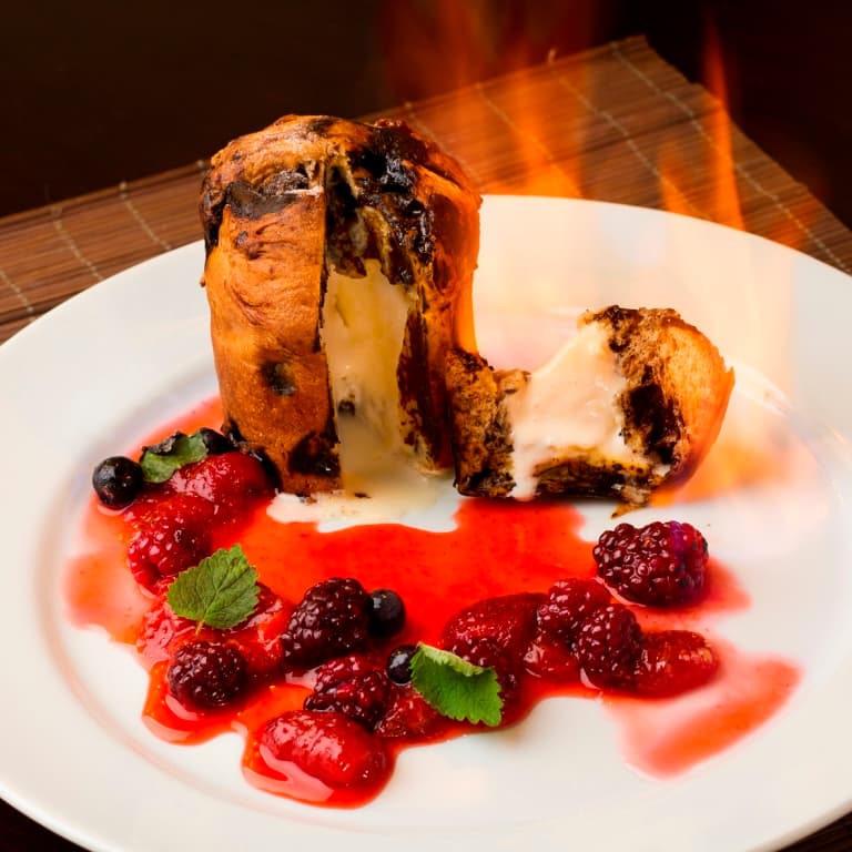 Chocotone Recheado com Sorvete e Licor