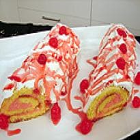 Rocambole com Mousse de Cereja