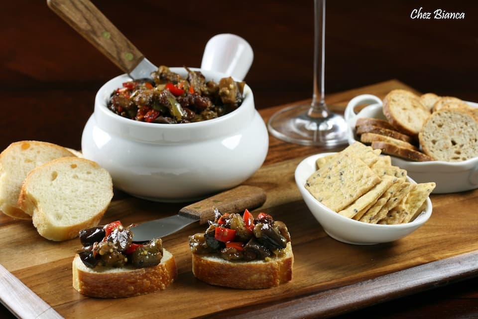Antepasto de berinjela Chez Bianca