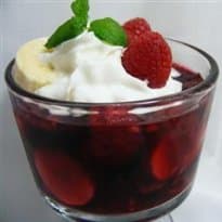 Gelatina com frutas