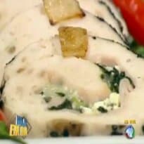 Rocambole de frango do Edu Guedes