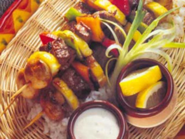 Espetos de Carne com Limão