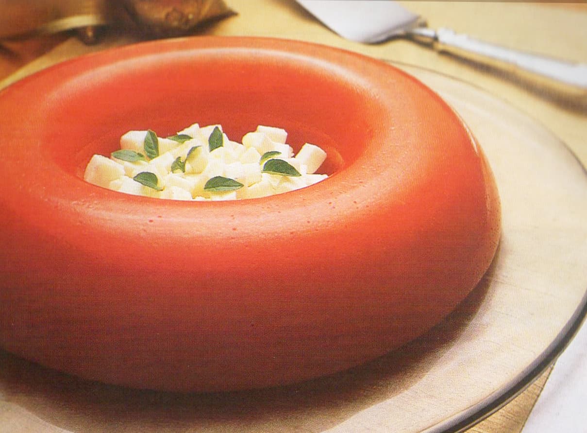 Bavarois de Tomate com Queijo