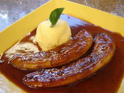 Bananas flambé
