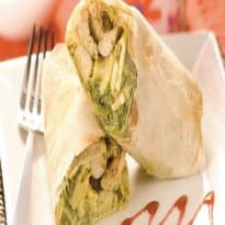 Wrap de Frango com Espinafre