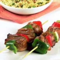 Espetinho de frango para microondas