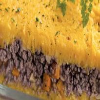 Assado de Carne Moída com Mandioquinha