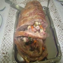 Costela bovina desossada e recheada