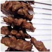 Pé de moleque de chocolate