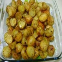 Batata bolinha assada