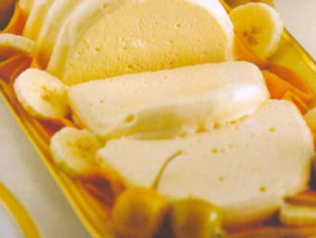 Semifredo de zabaione com frutas tropicais