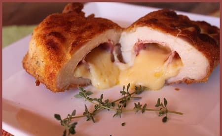 Filé de Frango Recheado com Queijo