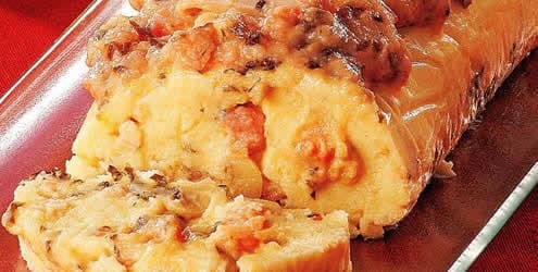 Enrolado de Camarão e Requeijão