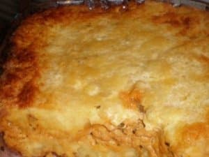 Escondidinho de mandioca com frango