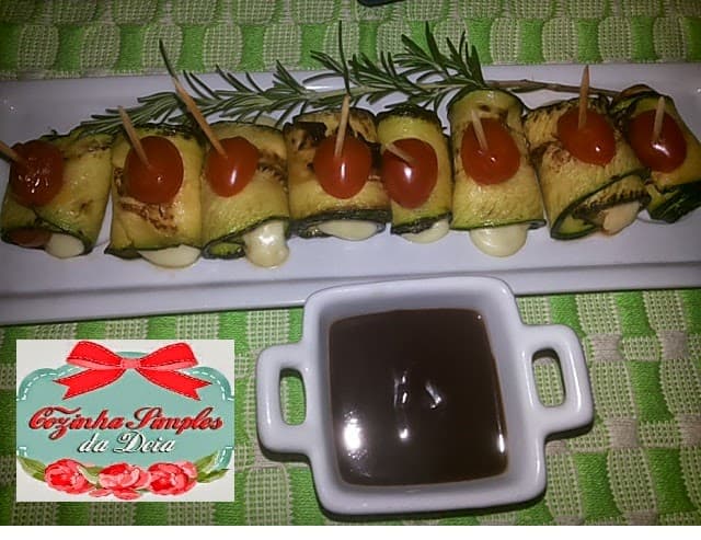 Petisco de Abobrinha Grelhada