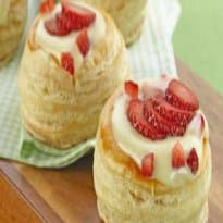 Tortinhas com Creme de Morango