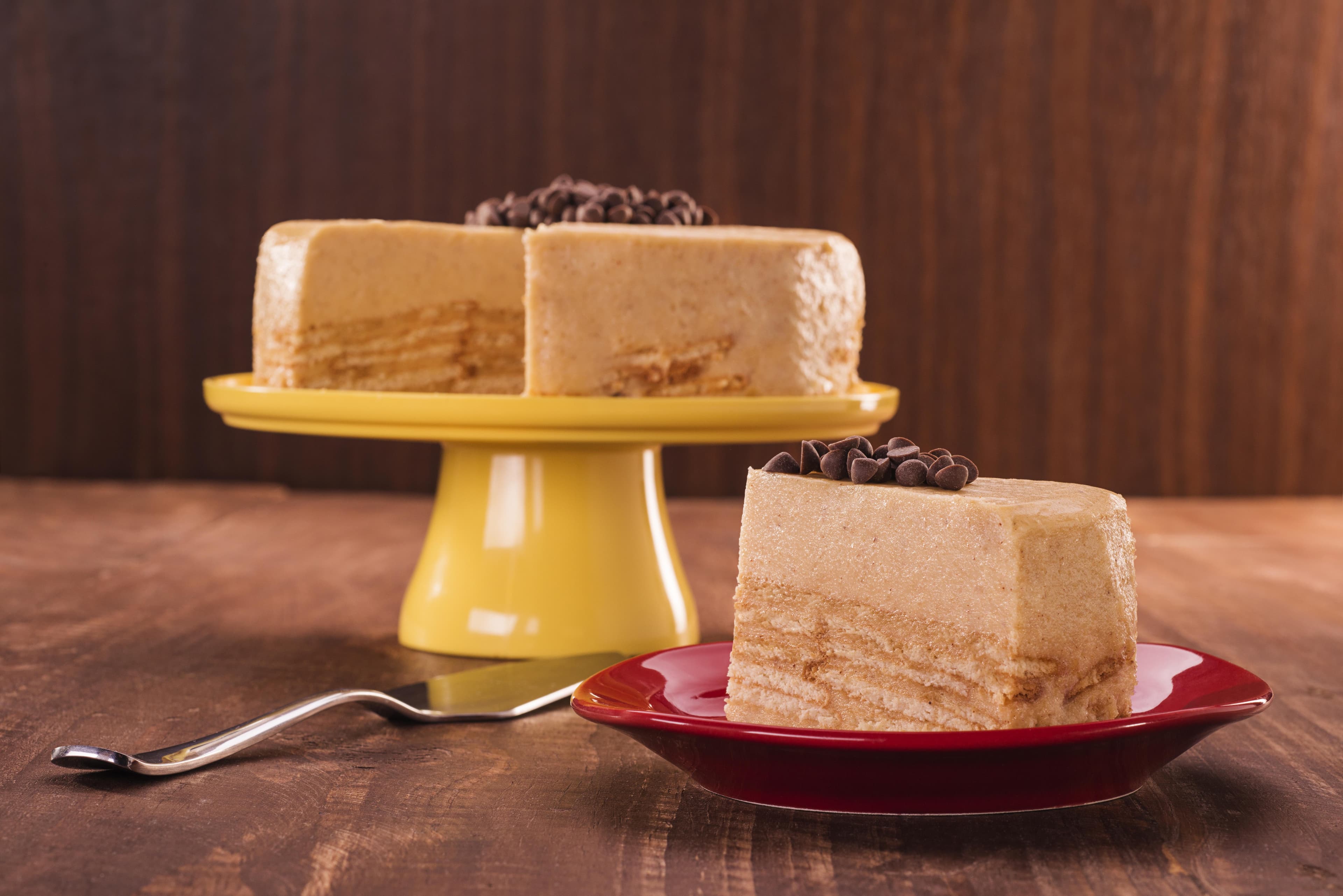 Bolo de Café com Biscoito Maria