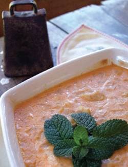 Abóbora paulistinha com frango