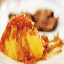 Purê de Batata-Doce com Cebola