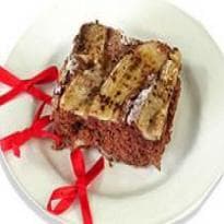 Bolo de Banana com Chocolate