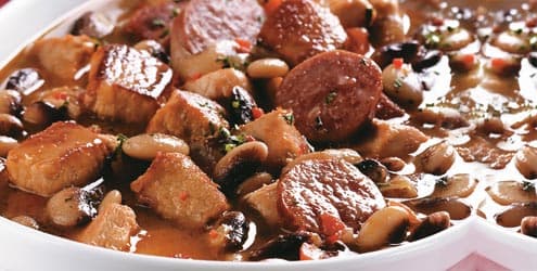 Cozido baiano de carne e linguiça
