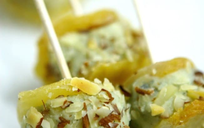 Casulo de pera com roquefort