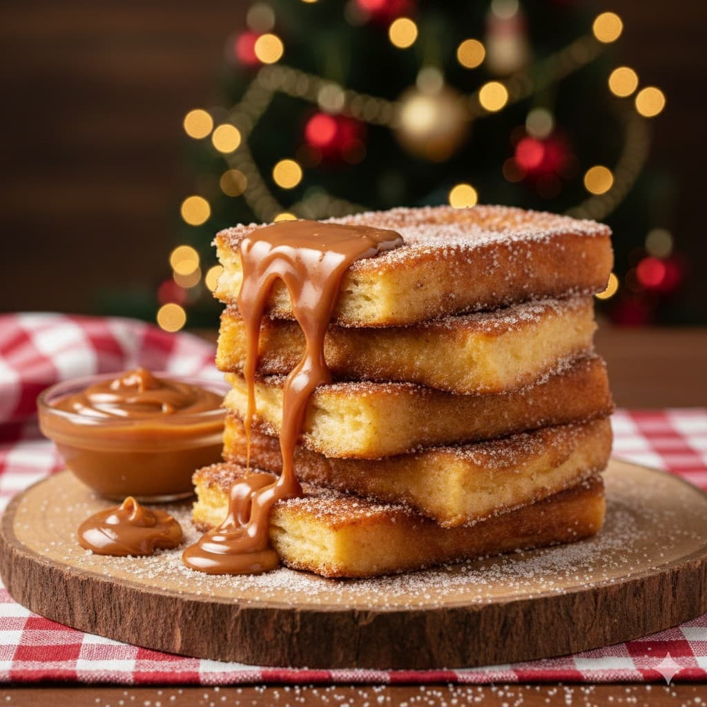 Rabanadas Crocantes Com Doce De Leite