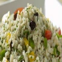 Salada de arroz integral
