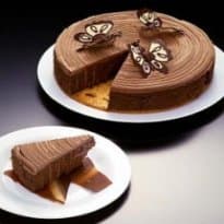 Biscuit de Amêndoas com Creme de  Chocolate