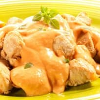 Frango ao molho de palmito