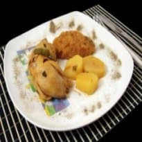 Frango ao Vinho com Pirão