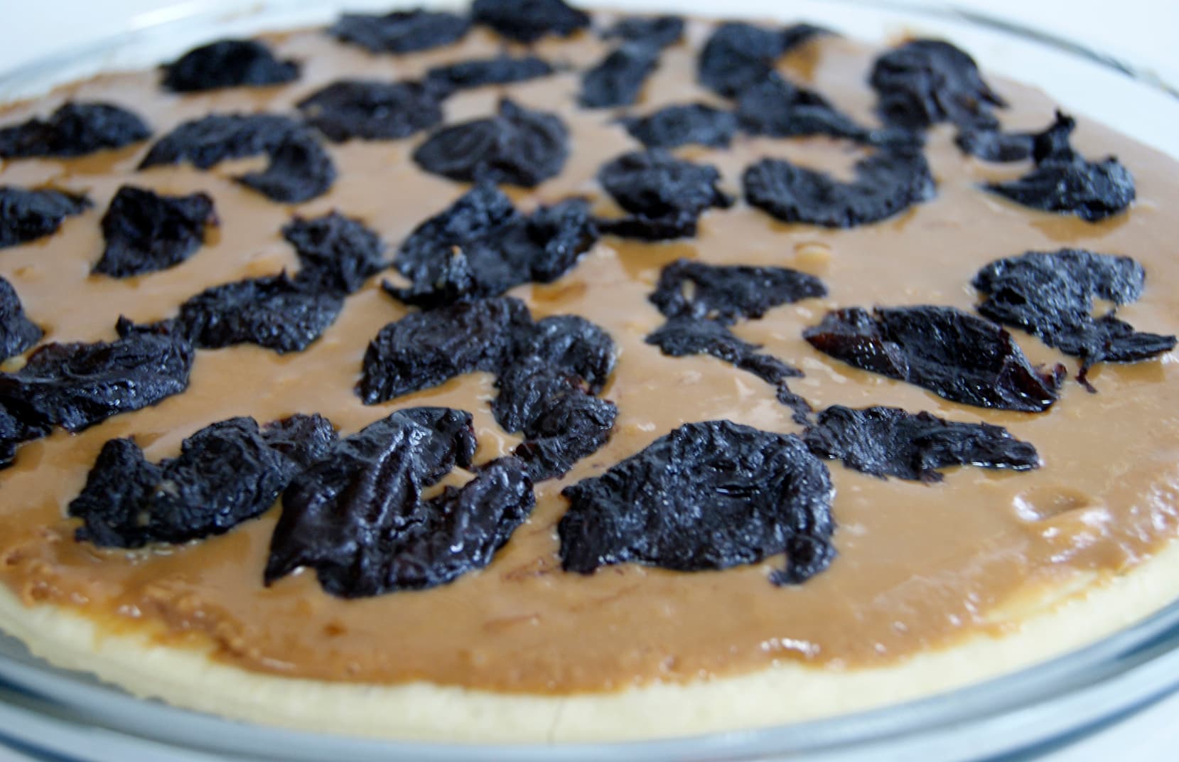 Pizza de Doce de Leite com Ameixa