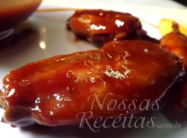 Asinhas de Frango com Molho Agridoce