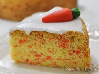 Bolo Fofo de Cenoura (sem glúten)