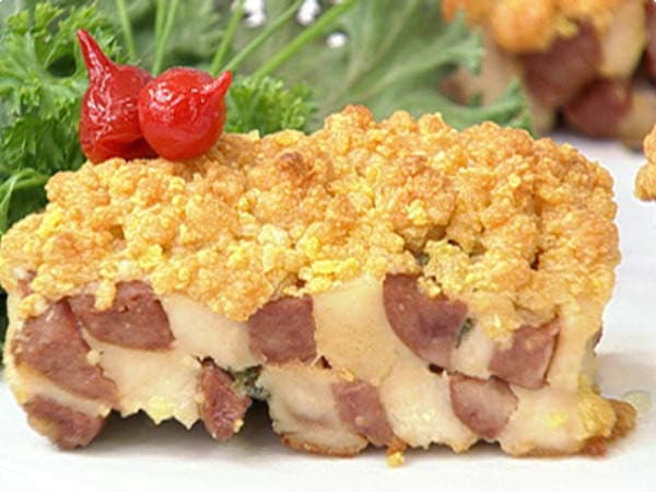 Frango Xadrez com Linguiça