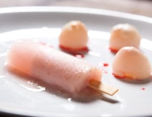 Picolé de Lichia com Saquê