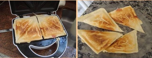 Crepe Suiço na Sanduicheira