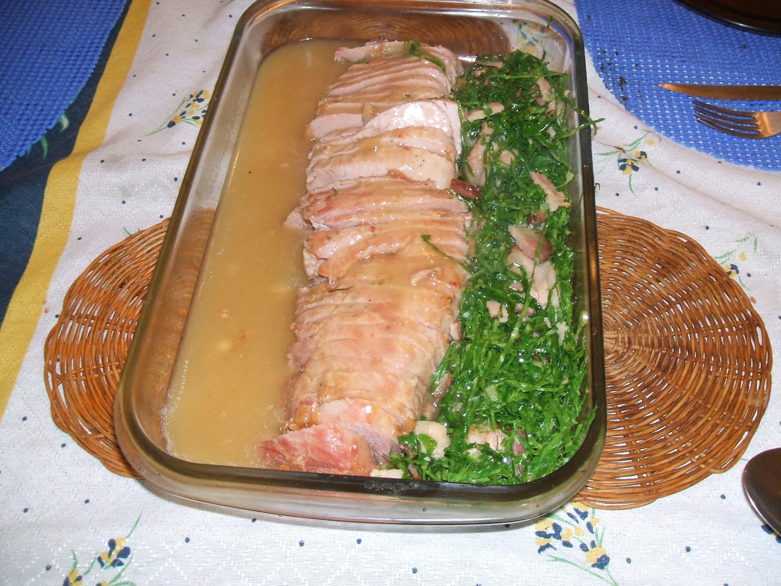 Lombo Suíno com Couve na Manteiga