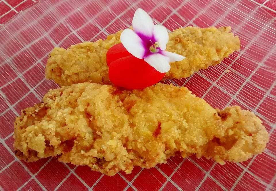 Filé de Frango Empanado com Farinha de Milho