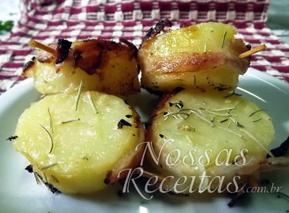 Batata Assada com Bacon