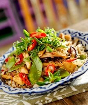 Arroz Thai Jasmim com Peru