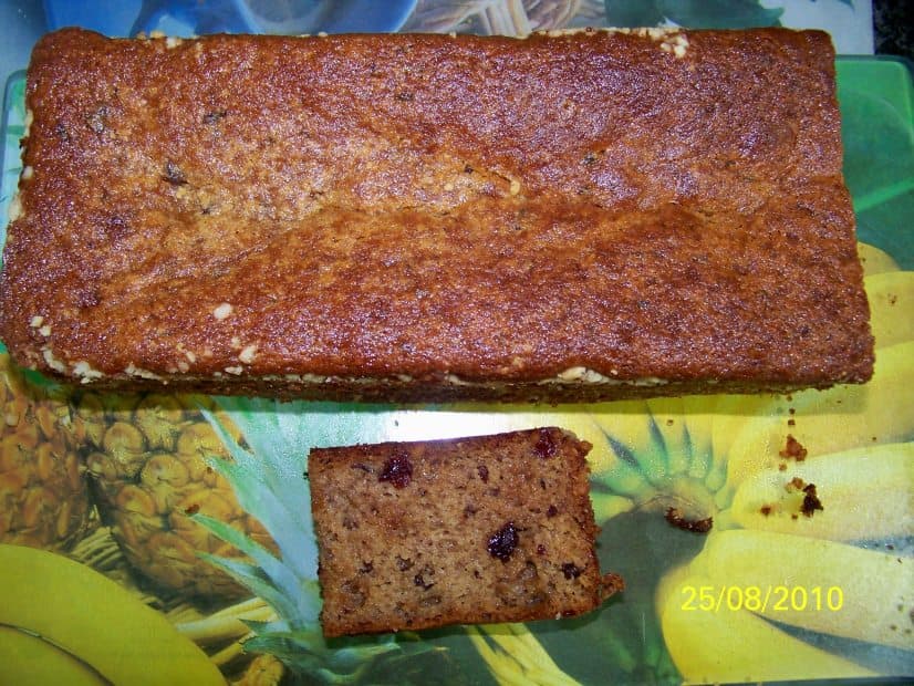 Bolo de banana com amaranto