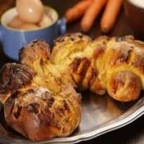 Rosca de cenoura e chocolate